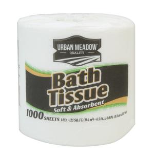 Urban Meadow - 1 White Roll Bath Tissue