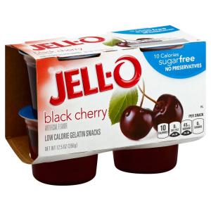 jell-o - 4pk Gelatin S F Black Cherry
