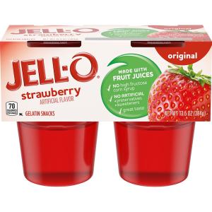 jell-o - 4pk Gelatin Strawberry
