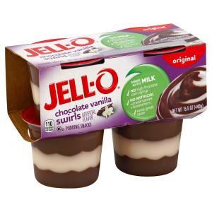 jell-o - 4pk Pudding Choc Vanilla