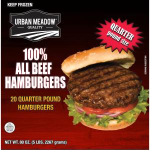 Urban Meadow - 5lb All Beef Hamburgers
