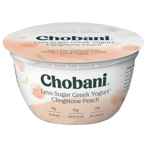Chobani - Less Sugar Clingstone Peach Greek Yogurt