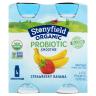 ORGANIC LOW FAT STRAWB BAN SMOOTHIES 4PK