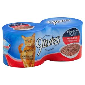 9 Lives - Meaty Pate with Real Salmon