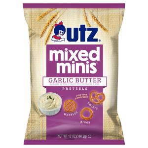 Utz - Mixed Minis Garlic Butter Pretzels