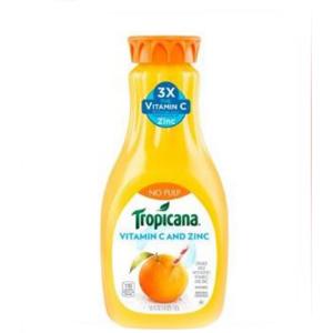 Tropicana - Vitamin C & Zinc no Pulp Orange Juice