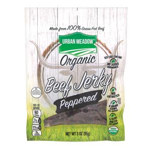Urban Meadow Green - Organic Beef Jerky Peppered