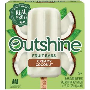 Outshine - Bar Creamy Coconut 6ct