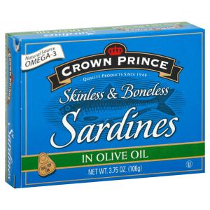 Crown Prince - Skinless Boneless Sardines in Olive Oil