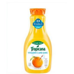 Tropicana - Some Pulp oj Vitamin C Zinc