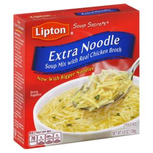 Lipton - Extra Noodle Soup Mix W Chkn Flv Broth