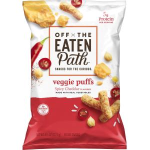 Off the Eaten Path - Veggie Puffs Spicy Cheddar