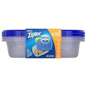 Ziploc - Container Divided Rectangle